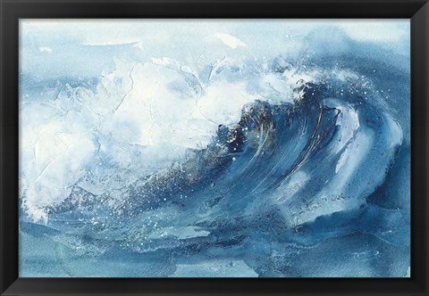 Framed Waves V Print