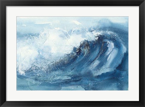 Framed Waves V Print