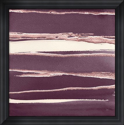Framed Rose Gold II Purple Print