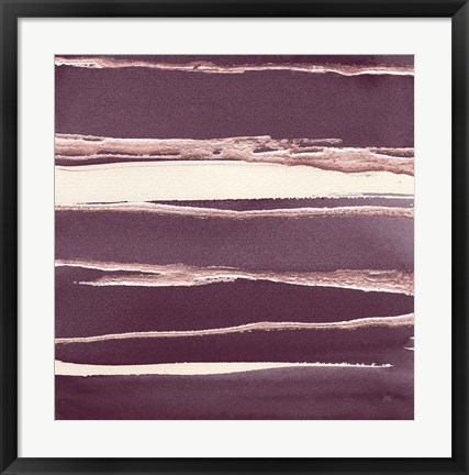 Framed Rose Gold II Purple Print