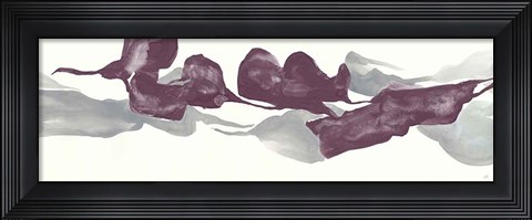 Framed Plum and Gray IV Print