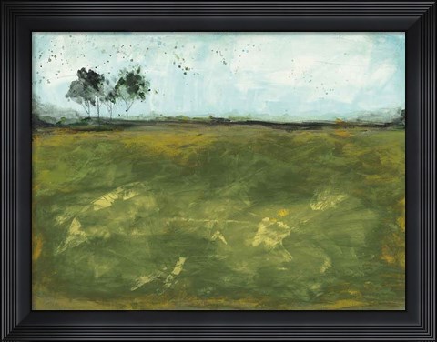 Framed Over the Meadow Green Print