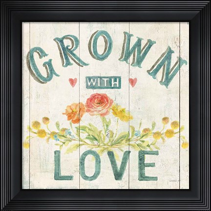 Framed Full Bloom XIII Floral Print