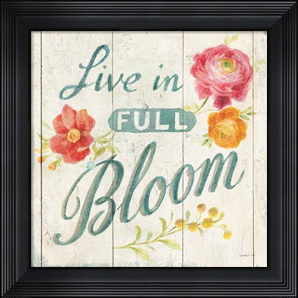 Framed Full Bloom X Floral Print