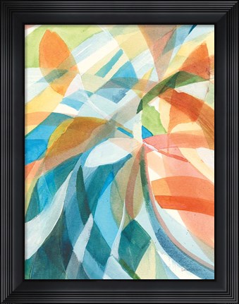 Framed Colorful Abstract I Print