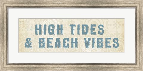 Framed Beach Treasures VIII  No Shells Print