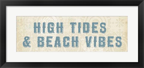 Framed Beach Treasures VIII  No Shells Print