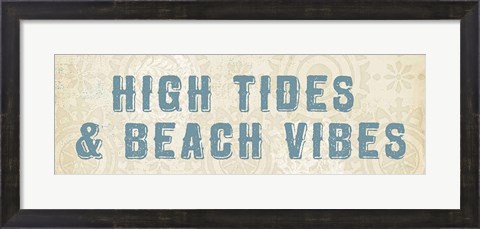 Framed Beach Treasures VIII  No Shells Print