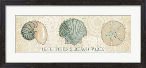 Framed Beach Treasures VIII Print