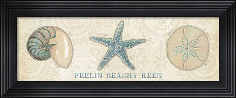 Framed Beach Treasures VII Print