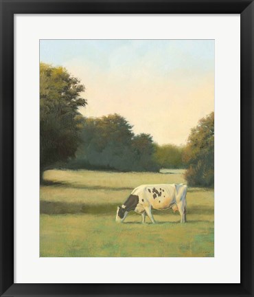 Framed Morning Meadows I Print