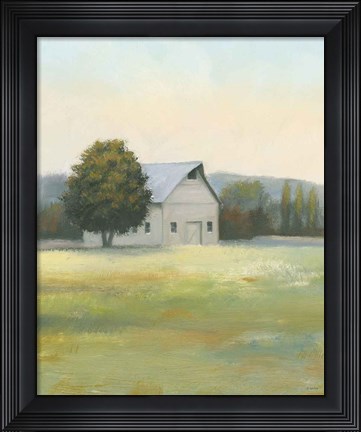 Framed Morning Meadows II Crop Print