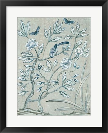 Framed Shimmering Garden II Print