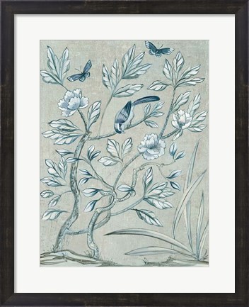 Framed Shimmering Garden II Print
