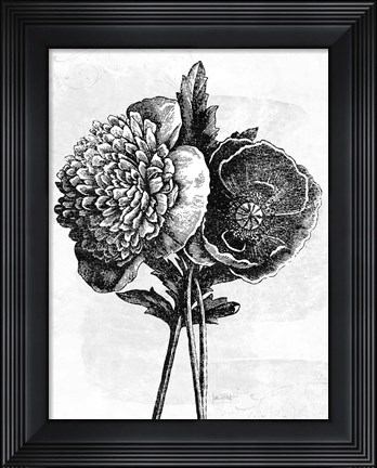 Framed Spa Botanical III BW Crop Print