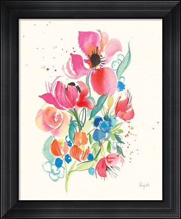 Framed Bright Bouquet Print