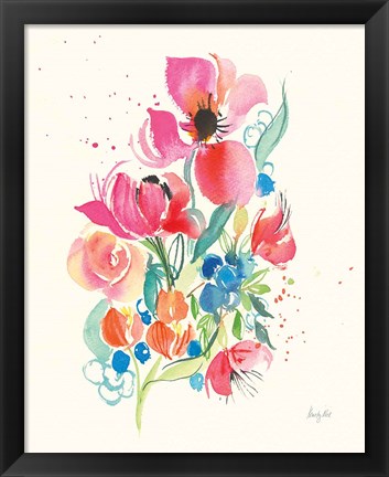 Framed Bright Bouquet Print
