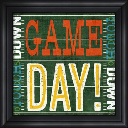 Framed Football II Print