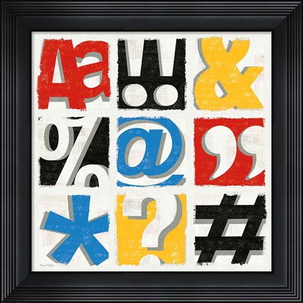 Framed Bold Statement Vintage Print