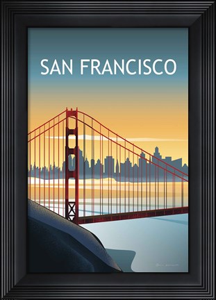 Framed San Francisco II Print