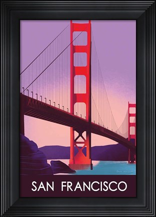 Framed San Francisco I Print