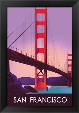 Framed San Francisco I Print