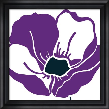 Framed Pop Art Floral VI Print