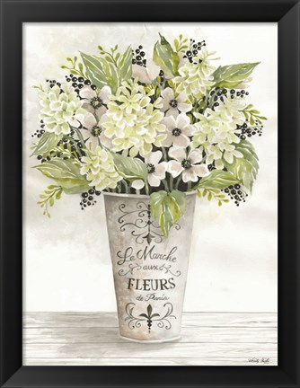 Framed French Floral I Print