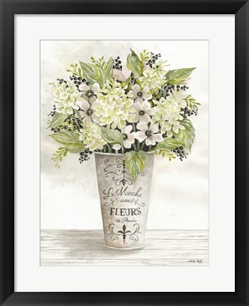 Framed French Floral I Print