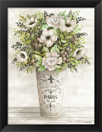 Framed French Floral II Print