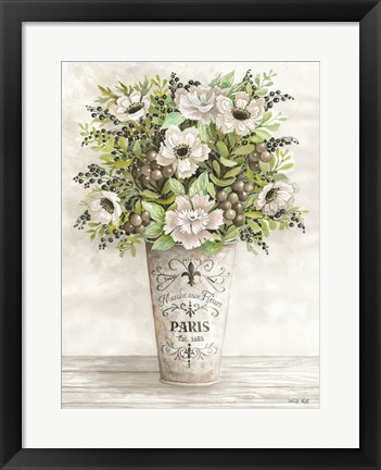Framed French Floral II Print