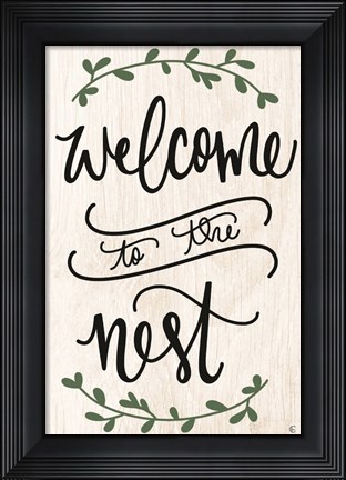 Framed Welcome to the Nest Print