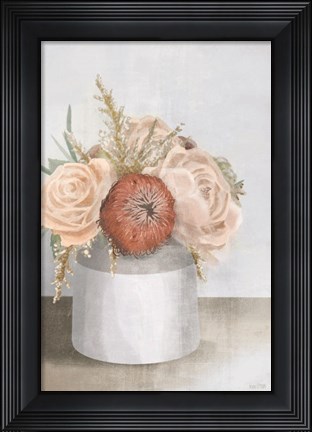 Framed Stoneware Posies I Print
