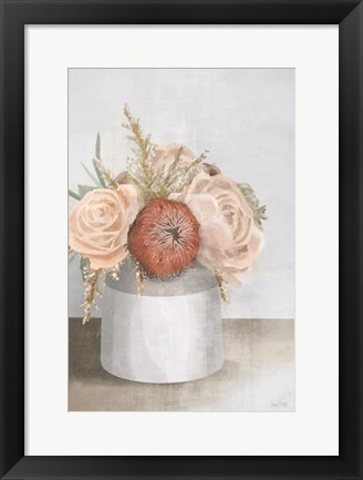 Framed Stoneware Posies I Print