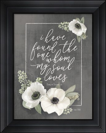 Framed My Soul Loves Print