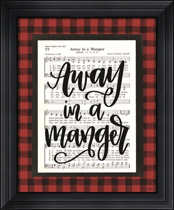 Framed Away in a Manger Print
