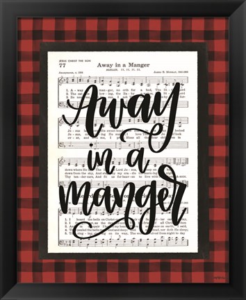 Framed Away in a Manger Print