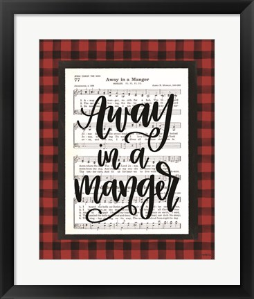 Framed Away in a Manger Print