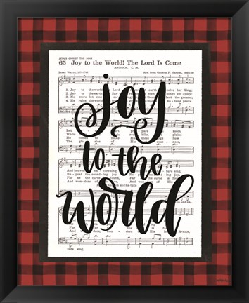 Framed Joy to the World Print