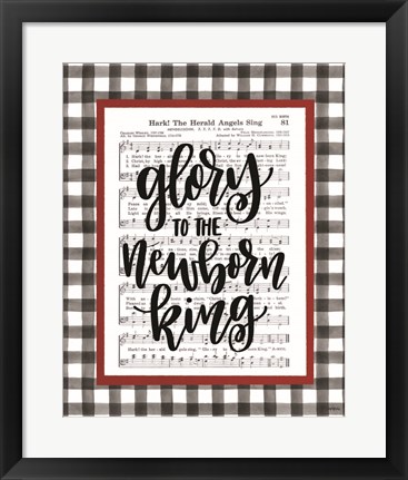 Framed Glory to the Newborn King Print