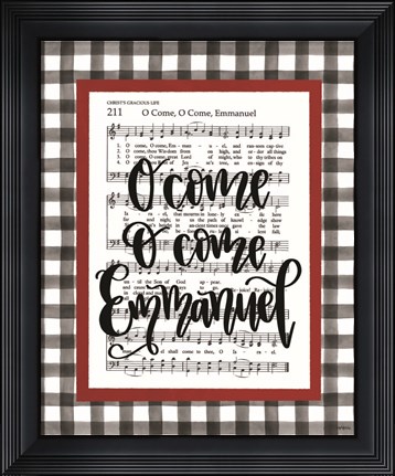 Framed O Come Emmanuel Print