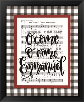 Framed O Come Emmanuel Print