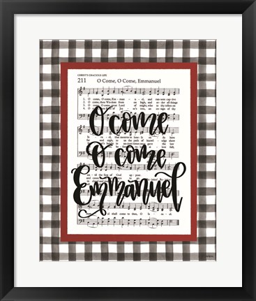 Framed O Come Emmanuel Print