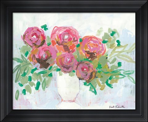Framed Hug in a Vase Print