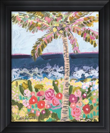 Framed T is for Tropics Print