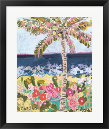 Framed T is for Tropics Print