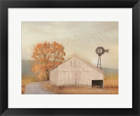 Framed Fall Barn in Muir Print