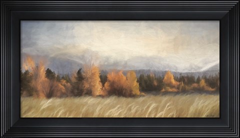 Framed Dillon Dam Fall Colors Print