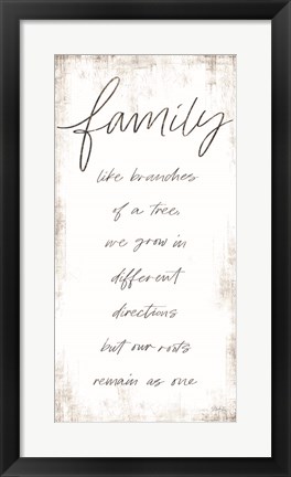 Framed Family - Like Branches of a Tree Print