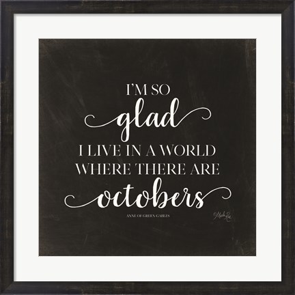Framed Octobers Print